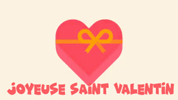 Gif animé joyeuse Saint Valentin chocolat